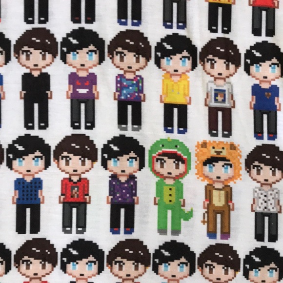 DAN AND PHIL Pixels shirt size small NWOT - Picture 2 of 5